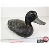 Image 6 : Wooden Duck Decoy (Consignor Tag - Working Blue Bill Drake 1950's)  (Measures : 6-1/2"H x 5-1/2"W x 