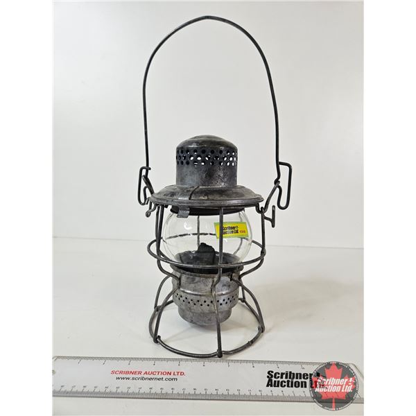 CNR Railway Lamp : Hiram L Piper Co. Ltd. : Clear Lense  (Measures : 10"H)