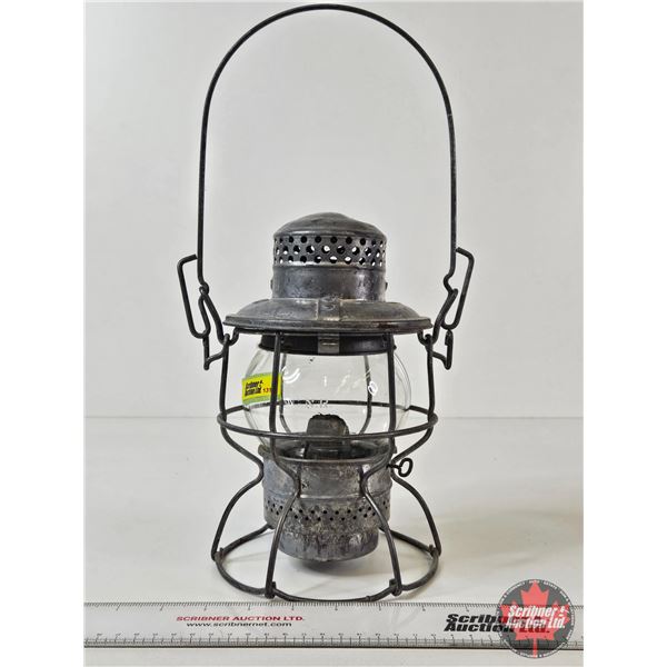 CNR Railway Lamp : Hiram L Piper Co. Ltd. : Clear Lense  (Measures : 10"H)