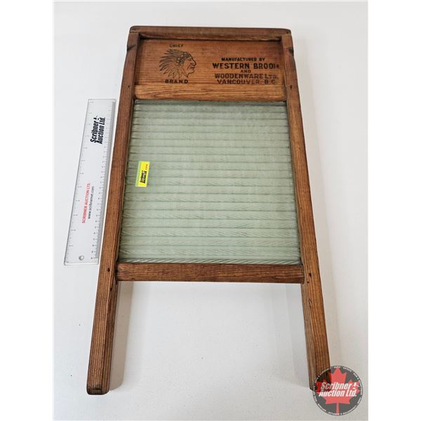 Chief Brand Washboard  (Measures : 24-1/4"H x 12-1/4"W x 1-1/2"D)
