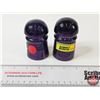Image 1 : Insulators (2) : Purple (Measures : 3-1/2"H)