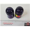 Image 6 : Insulators (2) : Purple (Measures : 3-1/2"H)