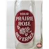 Image 2 : Prairie Rose Beverage Bottles (2) : ACL (Embossed) (Tallest Measures ; 9-1/4"H)