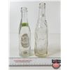 Image 5 : Prairie Rose Beverage Bottles (2) : ACL (Embossed) (Tallest Measures ; 9-1/4"H)