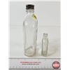 Image 5 : Old Quaker Bottles (2) : Embossed (Tallest Measures : 9"H)