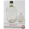 Image 6 : Old Quaker Bottles (2) : Embossed (Tallest Measures : 9"H)