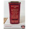 Image 3 : Blue Ribbon Tea Tin : Red Label (Measures : 9"H x 7"W x 4-3/4"D)