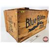 Image 3 : Blue Ribbon Tea Wooden Crate  (Measures : 16-1/2"H x 31-1/2"W x 18"D)