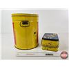 Image 5 : Lard Tins (2) : - Hormel Lard Pail - Olympic Brand Lard Lunch Box Tin (Hormel Measures : 11-3/4"H x 