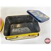 Image 6 : Lard Tins (2) : - Hormel Lard Pail - Olympic Brand Lard Lunch Box Tin (Hormel Measures : 11-3/4"H x 