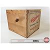 Image 3 : Wooden Butter Crate : Canadian Butter Painted Label w/Woodland Creamery Butter Applied Label (Measur