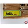 Image 8 : Wooden Butter Crate : Canadian Butter Painted Label w/Woodland Creamery Butter Applied Label (Measur