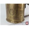 Image 3 : Optimus No. 321 Brass Blow Torch w/Square Nails & Eddy Matchbox (Blower Measures : 6"H)