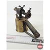 Image 9 : Optimus No. 321 Brass Blow Torch w/Square Nails & Eddy Matchbox (Blower Measures : 6"H)