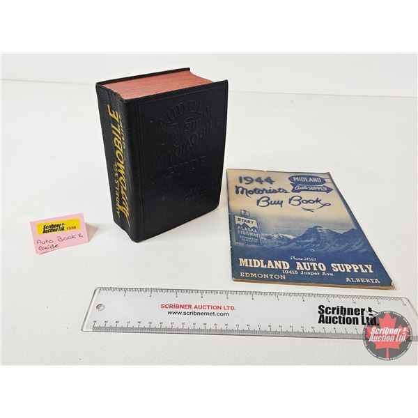 Audels New Automobile Guide By Frank D Graham (c. 1954) & Midland Auto Supply Motorists Buy Book (c.
