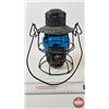 Image 4 : Railway Lamp : Hiram L Piper Co. Ltd. : Blue Lense  (Measures : 9-1/2"H)
