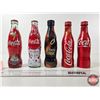 Image 2 : Coke Bottles (5) : - Glass Disney 50th Anniversary (Full) - Glass Las Vegas (Full) - Aluminum (Full)