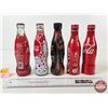 Image 5 : Coke Bottles (5) : - Glass Disney 50th Anniversary (Full) - Glass Las Vegas (Full) - Aluminum (Full)