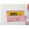 Image 9 : Coke Bottles (5) : - Glass Disney 50th Anniversary (Full) - Glass Las Vegas (Full) - Aluminum (Full)