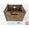 Image 5 : Silver Woods Wooden Shipping Crate w/Assorted Vintage Beer Bottles (12) : Incl. - Saskatoon Beer - B