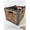 Image 8 : Silver Woods Wooden Shipping Crate w/Assorted Vintage Beer Bottles (12) : Incl. - Saskatoon Beer - B