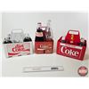 Image 1 : Coke Carriers w/(16) Bottles  (NOTE : One Empty) (Tallest Measures : 13-1/2"H)