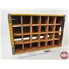 Image 8 : Coca-Cola Yellow Painted Wooden 24 Bottle Crate (c. 1960's) (Measures : 4"H x 18-1/4"W x 12"D)