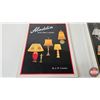 Image 16 : Aladdin Lamp Collector Combo :  - Glass Shade - Collector Books (2) - Parchment Lamp Shades (2) - La