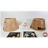 Image 6 : Aladdin Lamp Collector Combo :  - Glass Shade - Collector Books (2) - Parchment Lamp Shades (2) - La