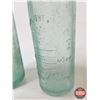 Image 5 : Aqua Embossed Bottles (3) : - The Empire Brewing Co. Ltd. - (2) Brandon Brewing Co. (All Measures : 