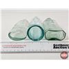Image 9 : Aqua Embossed Bottles (3) : - Florida Water Murray & Lanman Druggists - Scott's Emulsion - Eno's Fru