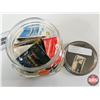 Image 2 : Matchbook Collection w/Glass Jars (3) (Tallest Jar Measures : 7-1/2"H)