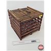 Image 2 : Wood Egg Crate (Measures : 10-1/2"H x 12-3/4"W x 12-3/4"D)