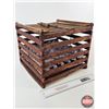 Image 5 : Wood Egg Crate (Measures : 10-1/2"H x 12-3/4"W x 12-3/4"D)