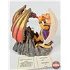 Image 6 : THE WORLD OF KRYSTONIA Figurine w/Swarovski Crystal : Precious Art Inc. (Hand Painted) : Battle for 