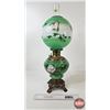Image 1 : Gone With The Wind Oil Lamp : American Burner  (Measures w/Chimney : 25-1/2"H)