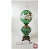 Image 6 : Gone With The Wind Oil Lamp : American Burner  (Measures w/Chimney : 25-1/2"H)