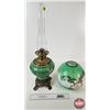 Image 7 : Gone With The Wind Oil Lamp : American Burner  (Measures w/Chimney : 25-1/2"H)