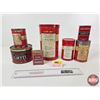 Image 4 : Red & White Collector Combo (7) Tins :  (Tallest Measures : 8-3/4"H)