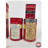 Image 5 : Red & White Collector Combo (7) Tins :  (Tallest Measures : 8-3/4"H)