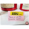 Image 7 : Red & White Collector Combo (7) Tins :  (Tallest Measures : 8-3/4"H)