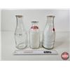 Image 6 : Milk Bottles (3) : - Embossed Edmonton City Dairies (2) - ACL Store (Tallest Measures : 10"H)