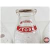 Image 8 : Milk Bottles (3) : - Embossed Edmonton City Dairies (2) - ACL Store (Tallest Measures : 10"H)