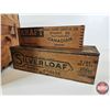 Image 2 : Castor Creamery Co. Ltd Wooden Shipping Crate w/Cheese Boxes (2) (Crate Measures : 11-1/4"H x 14-1/4