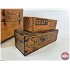 Image 5 : Castor Creamery Co. Ltd Wooden Shipping Crate w/Cheese Boxes (2) (Crate Measures : 11-1/4"H x 14-1/4