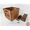 Image 7 : Castor Creamery Co. Ltd Wooden Shipping Crate w/Cheese Boxes (2) (Crate Measures : 11-1/4"H x 14-1/4