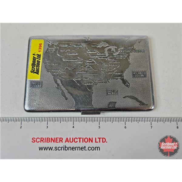 Har Bro Cigarette Holder : Canada & USA (Nickel Plated)(Made In England) (Measures : 5"L x 3-1/4"W)