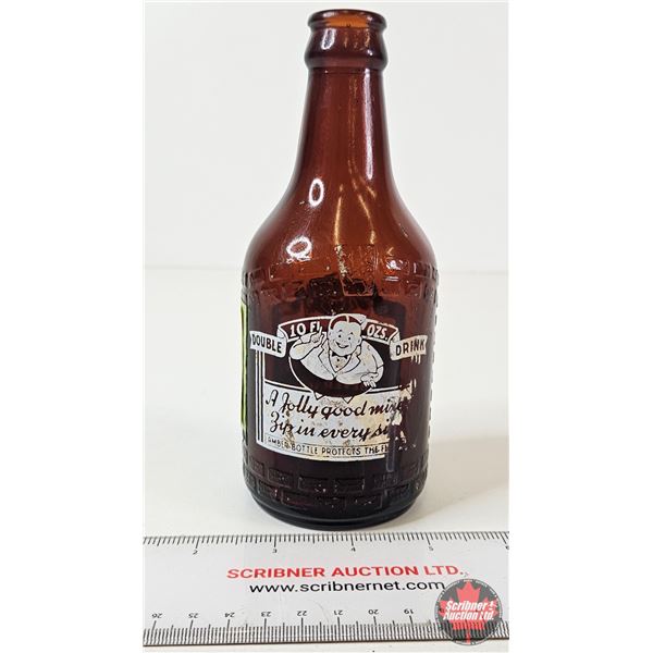 Webb's Stubby Bottle (ACL) (Brown) (Measures : 6-3/4"H)