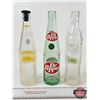 Image 5 : ACL Bottles (3) : - Dr. Pepper (Aqua) - H.P's  - Nugrape w/Stopper (All Measure : 10"H)
