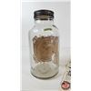Image 4 : Horlick's Malted Milk Jar : Embossed & Paper Label (Measures : 10-1/2"H)
